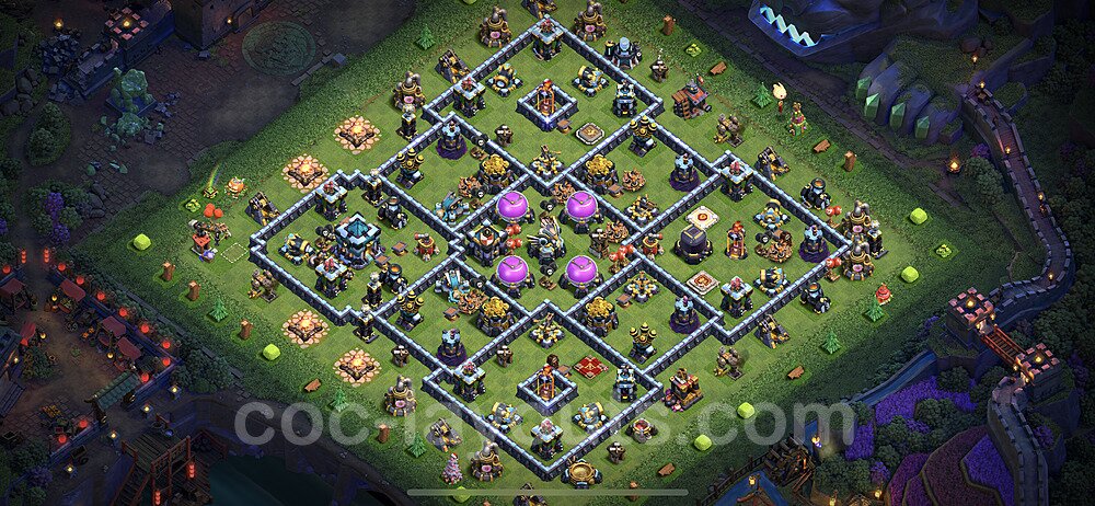 Optimized TH13 Base – Resource Protection Hybrid Plan 2026