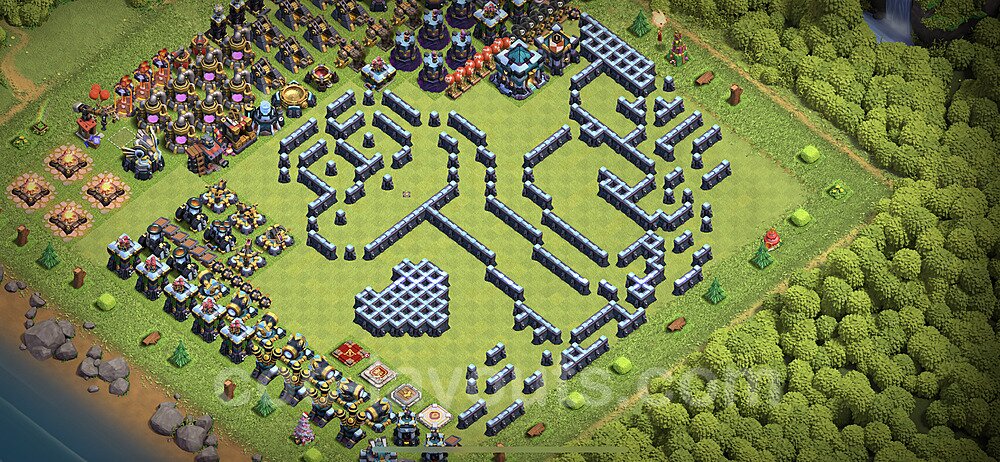 Optimized TH13 Base – Solid Defense War Plan 2025