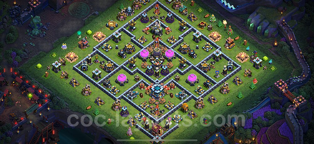 Pro TH13 Hybrid Design β Hybrid Defense Base Link CoC 2026