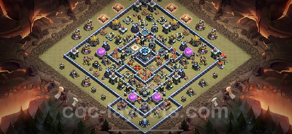 Pro TH13 War Design – Anti 3-Star Base Link Updated 2026