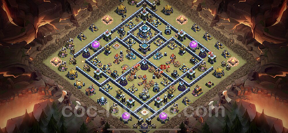 Ranked TH13 War Base – Anti Air with Link Updated 2026
