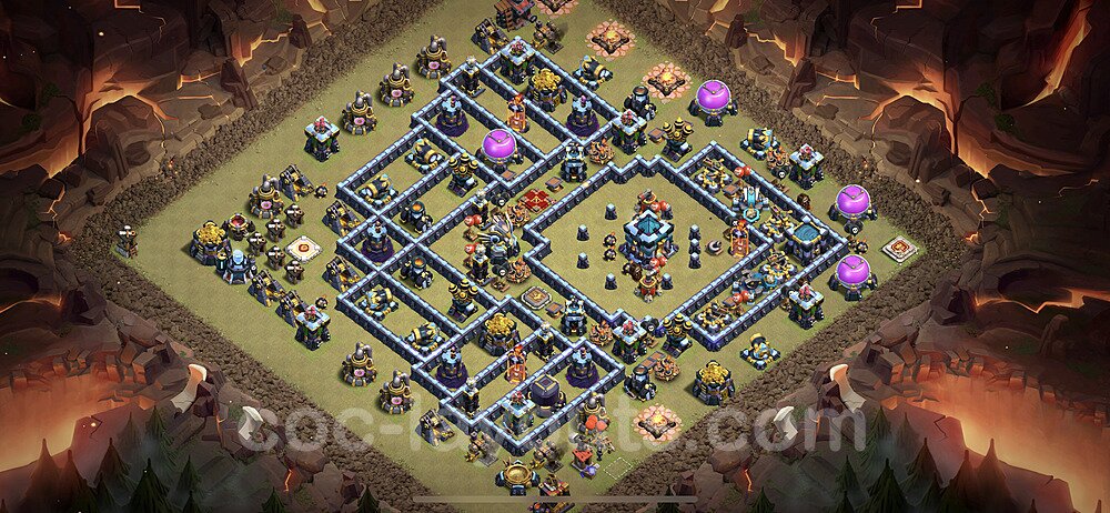 Ranked TH13 War Base – Anti Everything with Link 2026