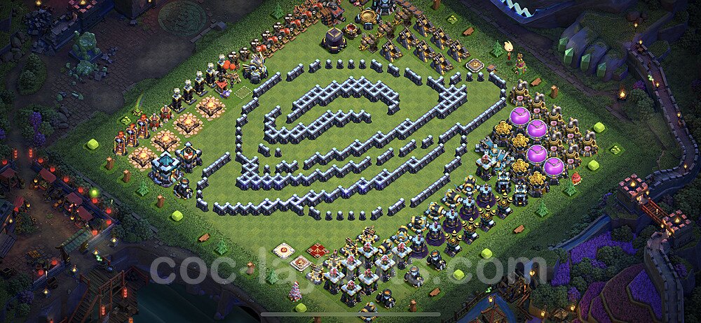 Solid Defense Layout for TH13 β Proven War Base Updated 2026