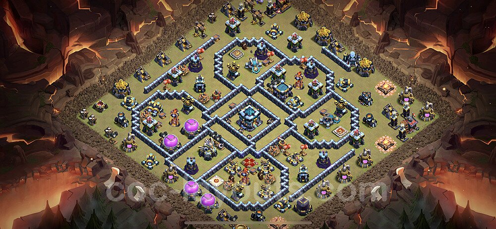 Tested TH13 War Base – Anti 3-Star Plan & Copy Link Season 2026