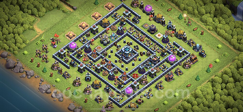 Tested TH13 War Base – Anti Air Plan & Copy Link Updated 2026