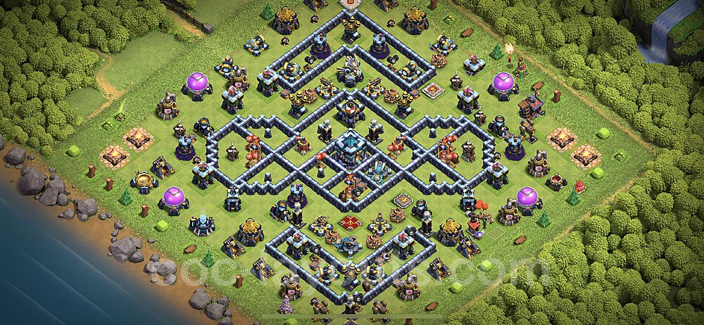 TH13 Anti 2-Star Base – Award-Winning War Layout Updated 2026