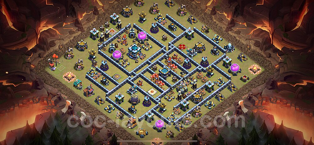 TH13 Anti 2-Star Base β Competitive War Layout Updated 2026