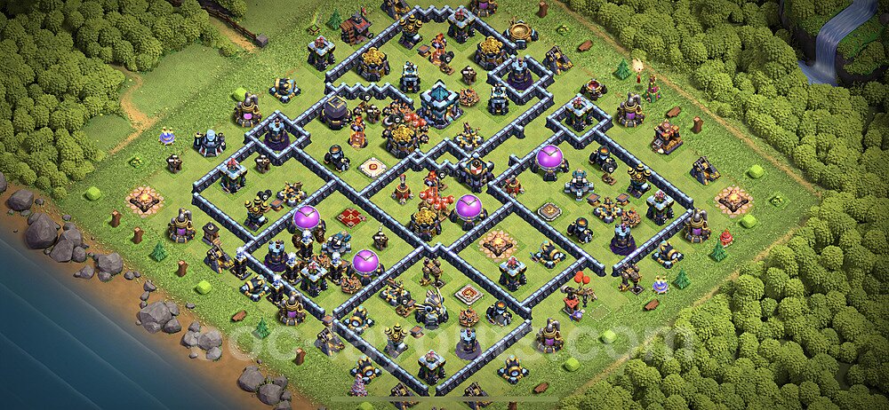 TH13 Anti 3-Star Base β Award-Winning War Layout CoC 2026