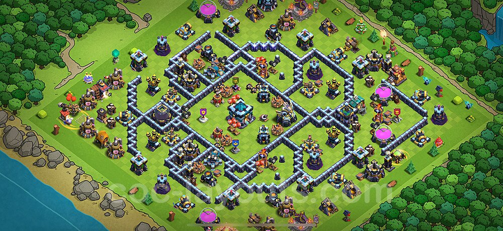 TH13 Anti 3-Star War Layout β Copy Link Included Updated 2026