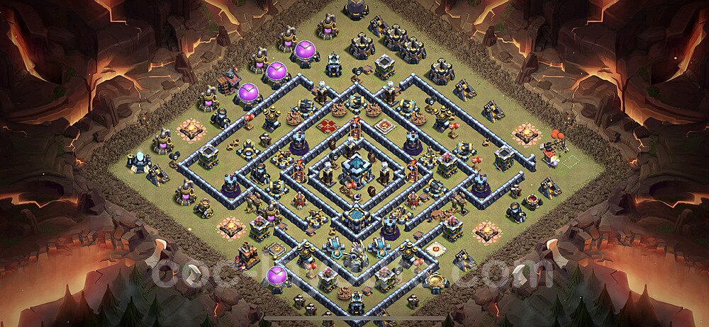 TH13 Anti Everything Base – Competitive War Layout Season 2026