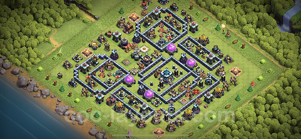 TH13 Defensive War Layout – Anti 3-Star with Link CoC 2026