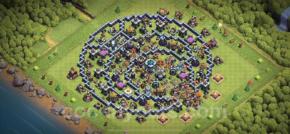 TH13 Hybrid Base with Copy Link – Hybrid Defense Strategy CoC 2026