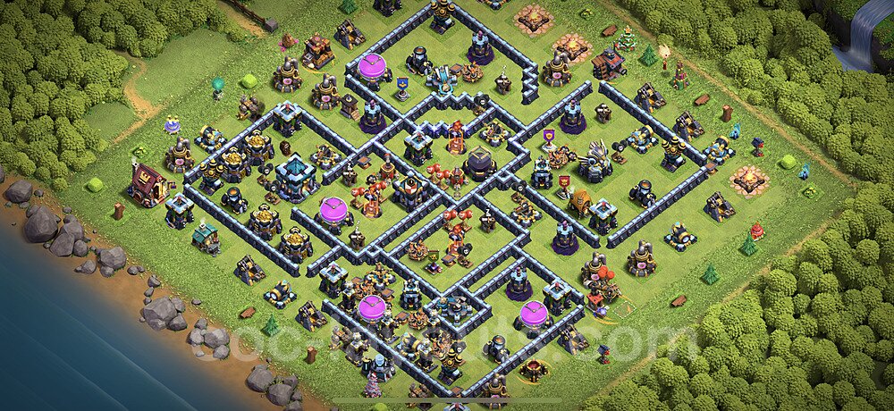 TH13 Hybrid Defense Base – Competitive Hybrid Layout Updated 2026