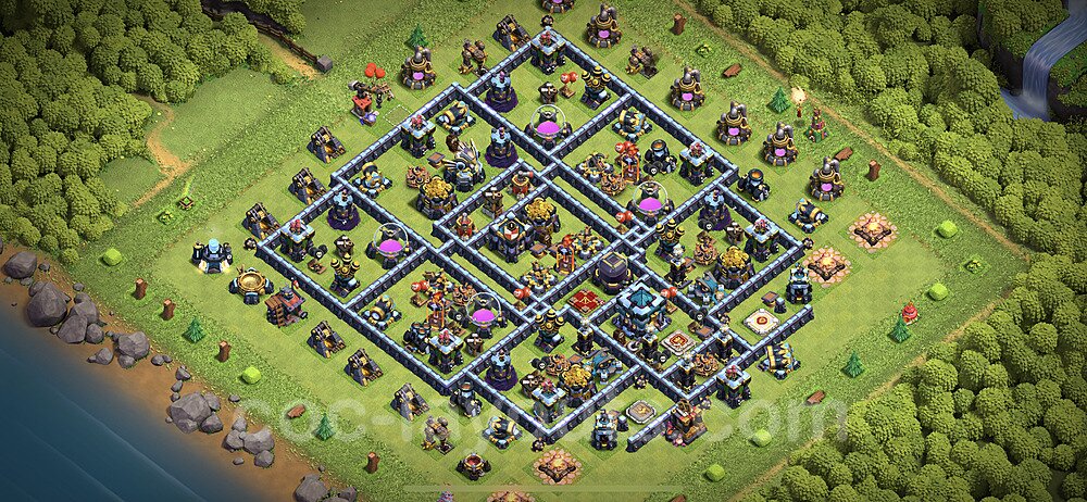TH13 Hybrid Layout β Resource Protection Strategy & Base Link Updated 2026