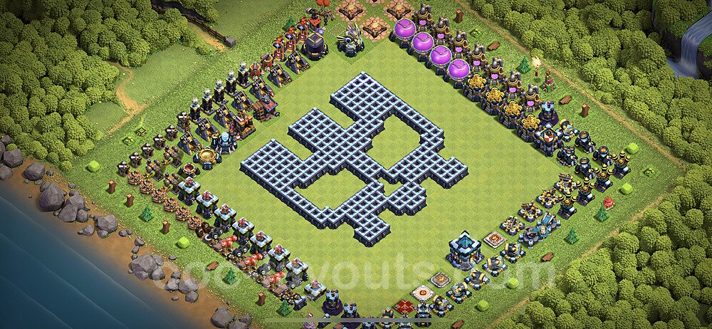TH13 Solid Defense Base Design – Top War Layout 2026