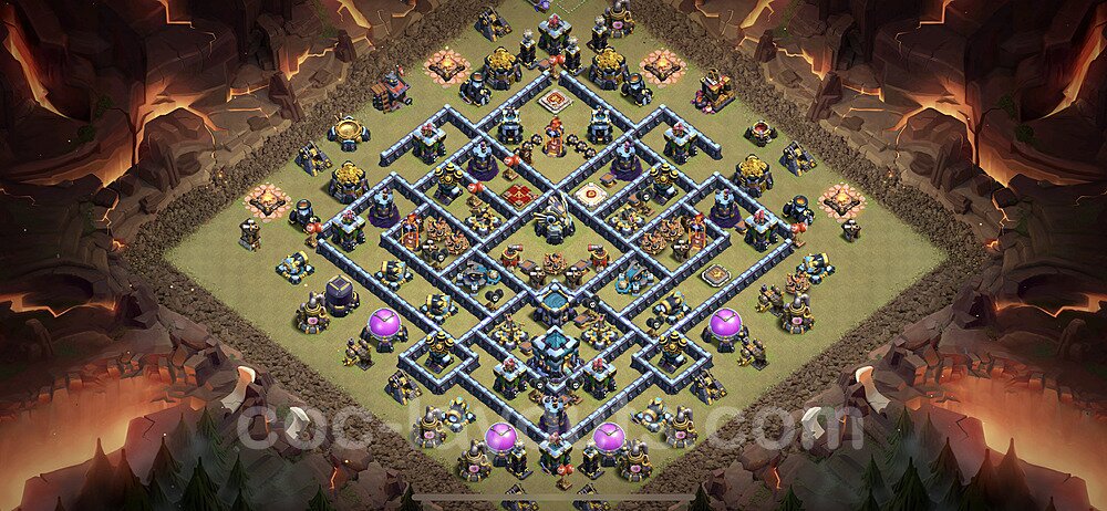 TH13 War Base Plan – Anti Air with Base Link Season 2026