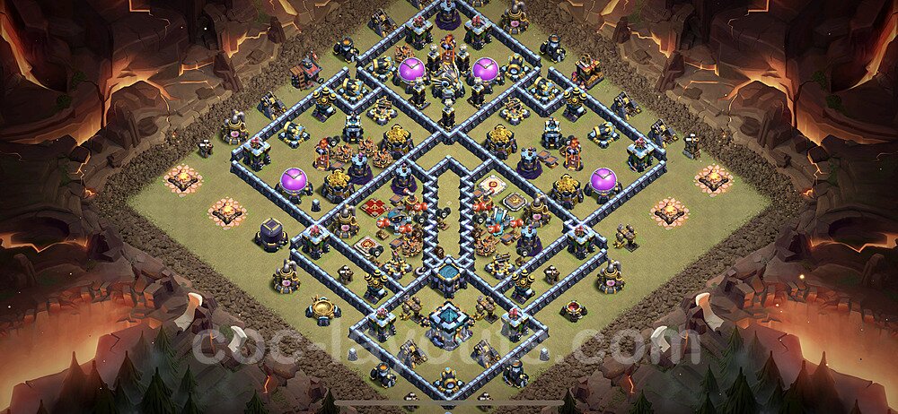 TH13 War Base with Copy Link – Anti Everything Strategy Updated 2026