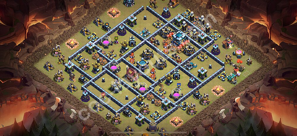 TH13 War Base with Link β Legend League Layout CoC 2026