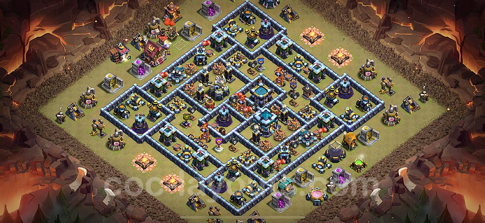 TH13 War Layout – Solid Defense Strategy & Base Link 2026