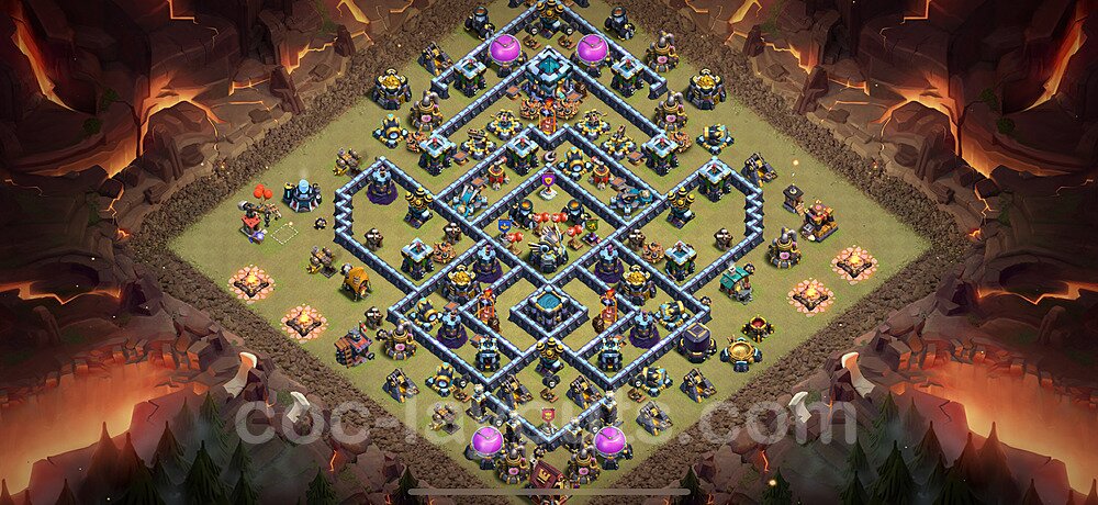 TH13 War Setup – Anti Everything Defensive Layout 2025
