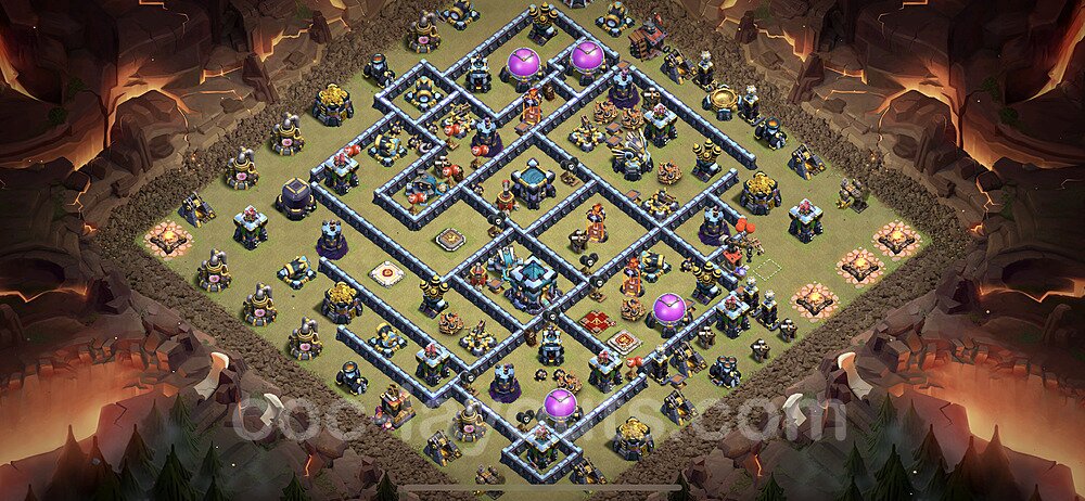 TH13 War Setup – Anti Everything Defensive Layout 2025
