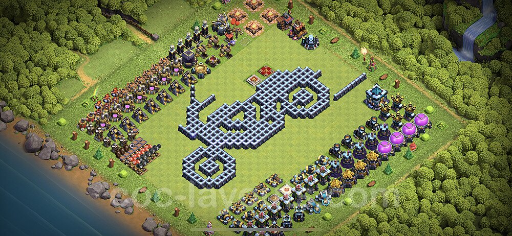 TH13 War Setup – Solid Defense Defensive Layout 2026