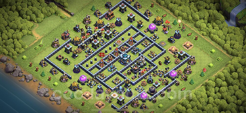 Trophy Base Layout TH13 – Anti 3-Star Defensive Strategy Season 2026
