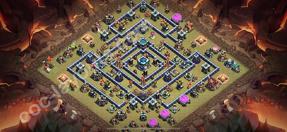 War Base Layout TH13 β Anti 2-Star Defensive Strategy Updated 2026