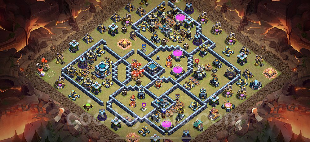 War Base Layout TH13 – Anti 3-Star Defensive Strategy Updated 2026