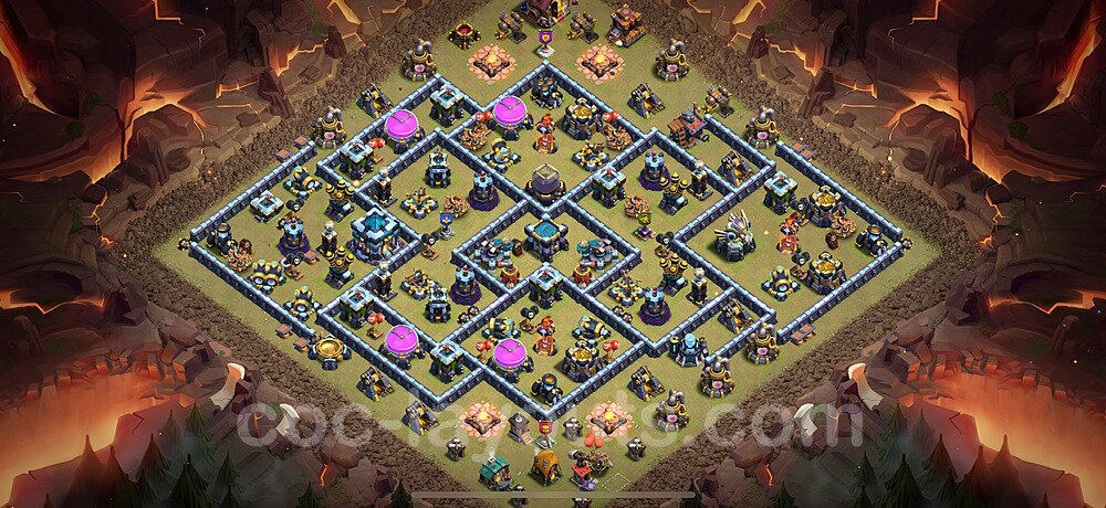 War Base Layout TH13 – Anti Air Defensive Strategy 2026