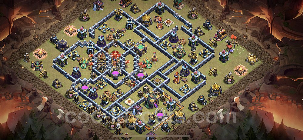 Anti Everything TH14 Base Layout | Best War Design CoC 2026