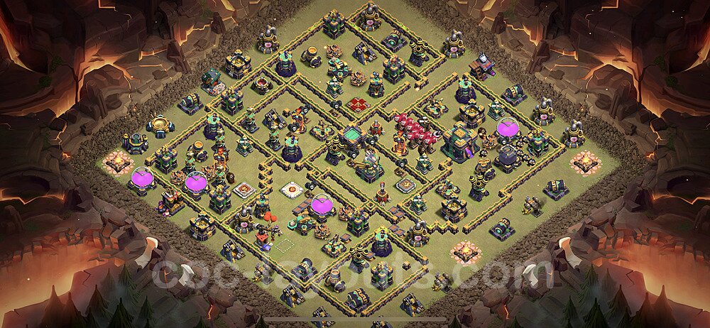 Best TH14 War Base β Solid Defense Plan 2026