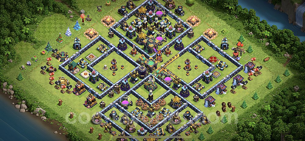 Clash of Clans TH14 Hybrid Base – Resource Protection Design 2026