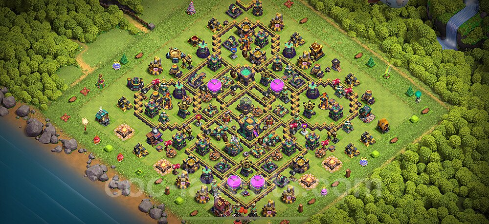 Dominate with This TH14 War Base β Anti Everything CoC 2026