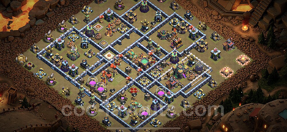 Dominate with This TH14 War Base – Solid Defense CoC 2026