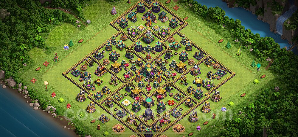 High Win-Rate TH14 Farming Base β Resource Protection Layout 2026