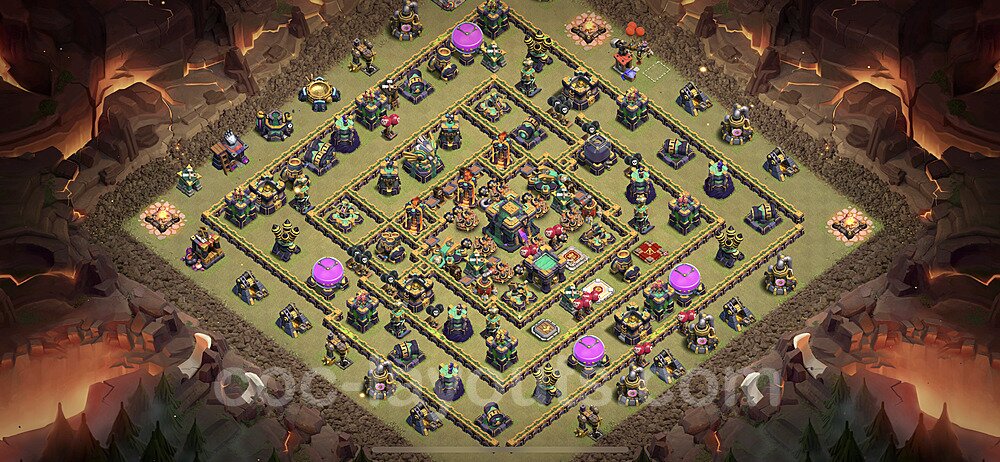 Hybrid Defense Layout for TH14 – Proven Hybrid Base 2026