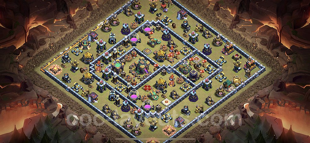 Meta TH14 War Base – Legend League Updated CoC 2026