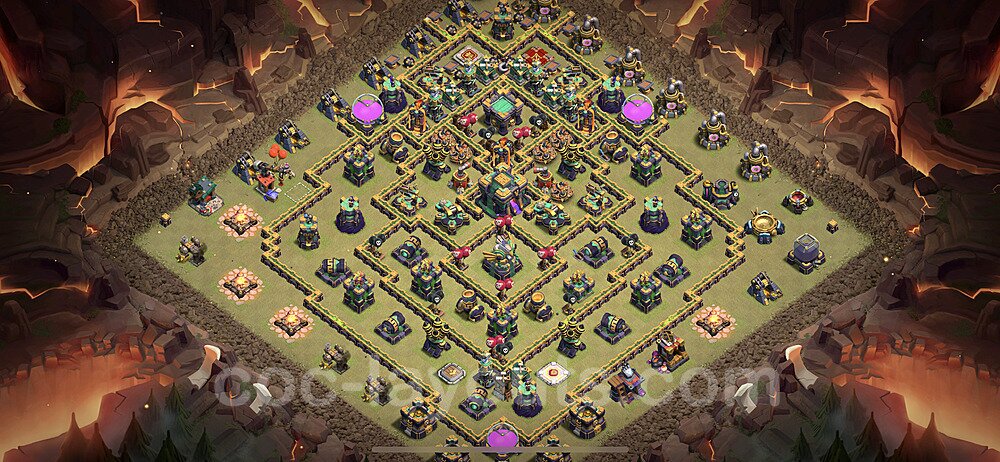 Meta TH14 War Base – Legend League Updated CoC 2026