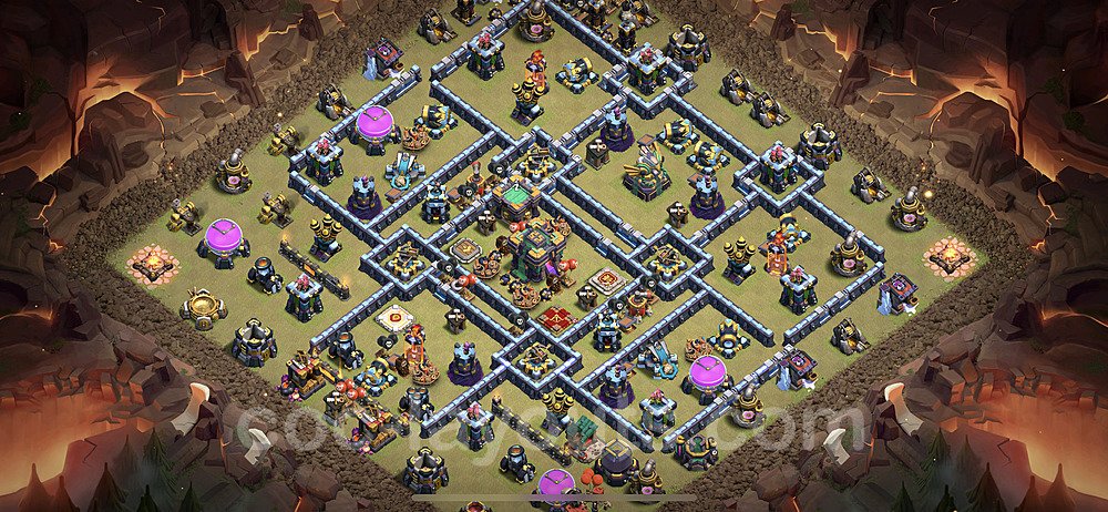 New TH14 War Base β Anti 3-Star Design & Copy Link Season 2026
