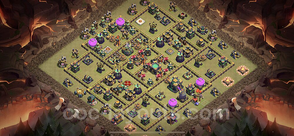 Optimized TH14 Base – Anti Everything War Plan 2025