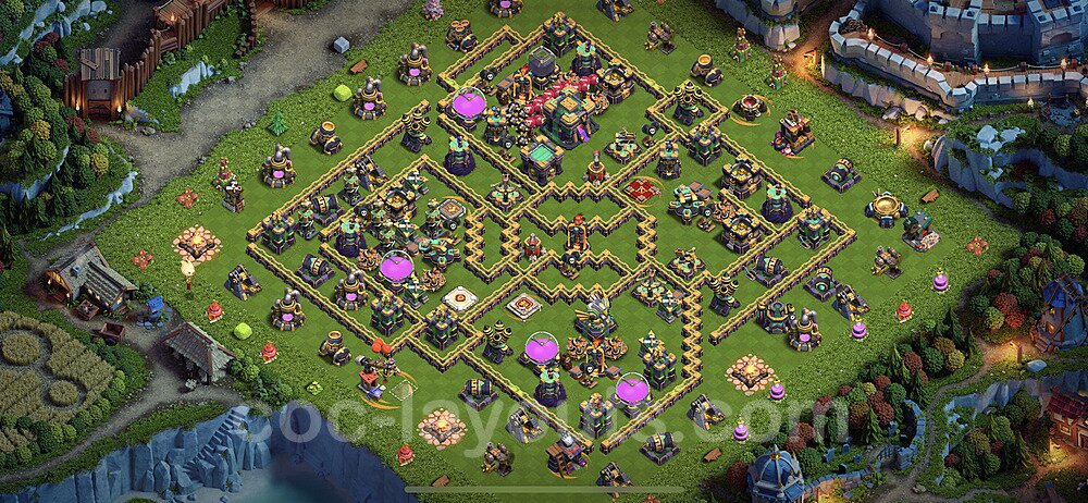 Optimized TH14 Base β Resource Protection Hybrid Plan Updated 2026