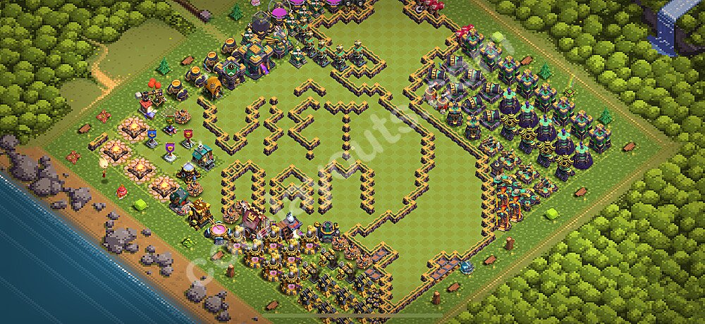 Optimized TH14 Base – Solid Defense War Plan Updated 2026