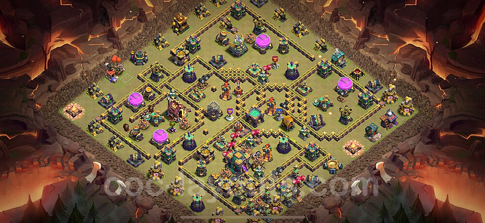 Ranked TH14 War Base – Anti 3-Star with Link Updated 2026