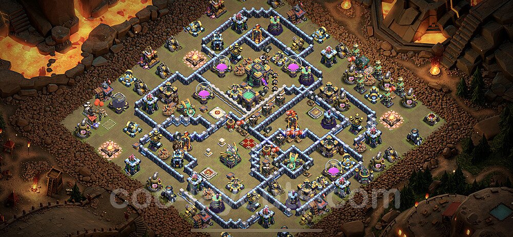 Ranked TH14 War Base – Solid Defense with Link CoC 2026