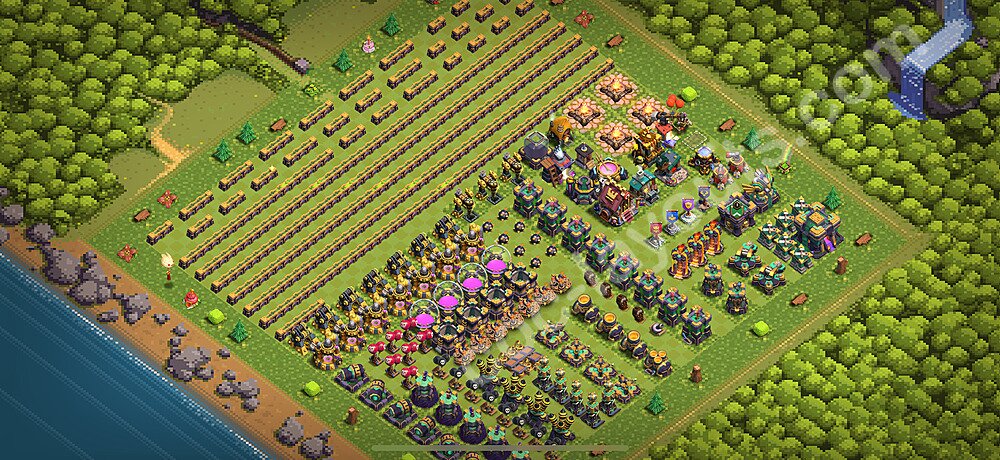 Solid Defense TH14 Base Layout | Best War Design Updated 2026