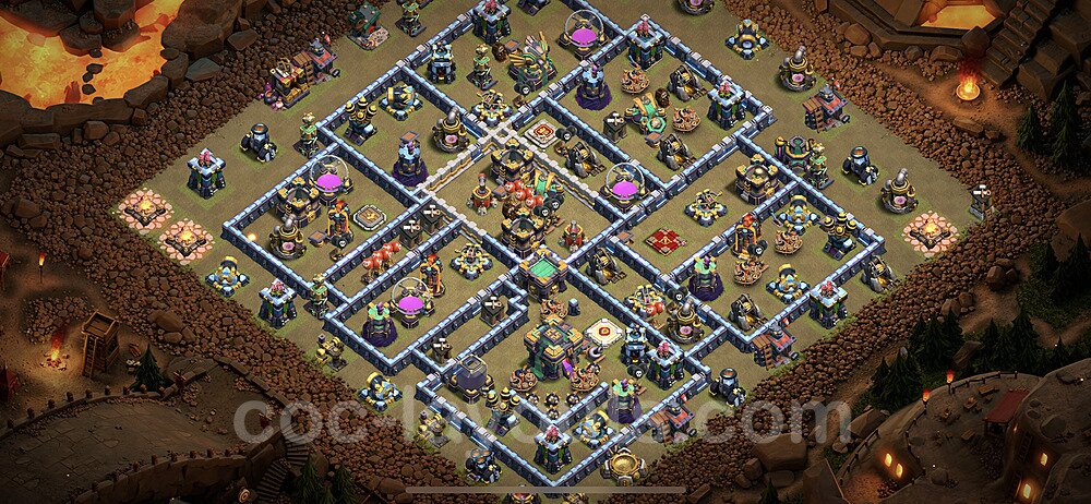 Strongest TH14 War Base – Anti Everything Guide 2025