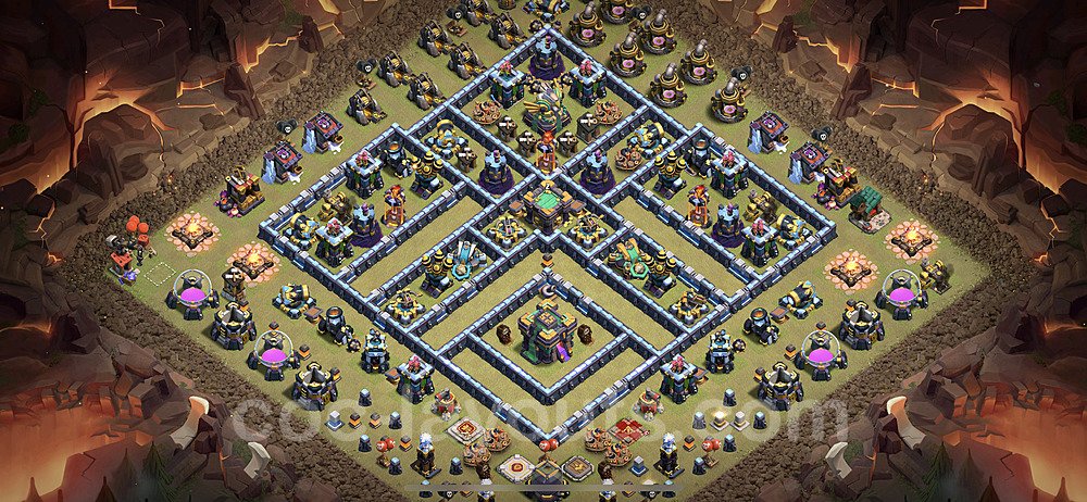 Tested TH14 War Base – Anti 3-Star Plan & Copy Link Season 2026