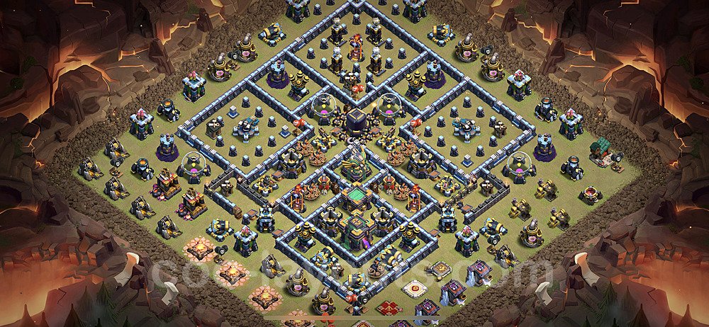 Tested TH14 War Base β Anti 3-Star Plan & Copy Link Season 2026