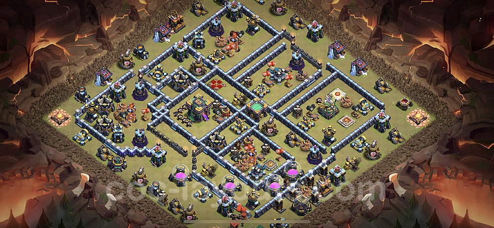 Tested TH14 War Base – Anti Everything Plan & Copy Link Season 2026